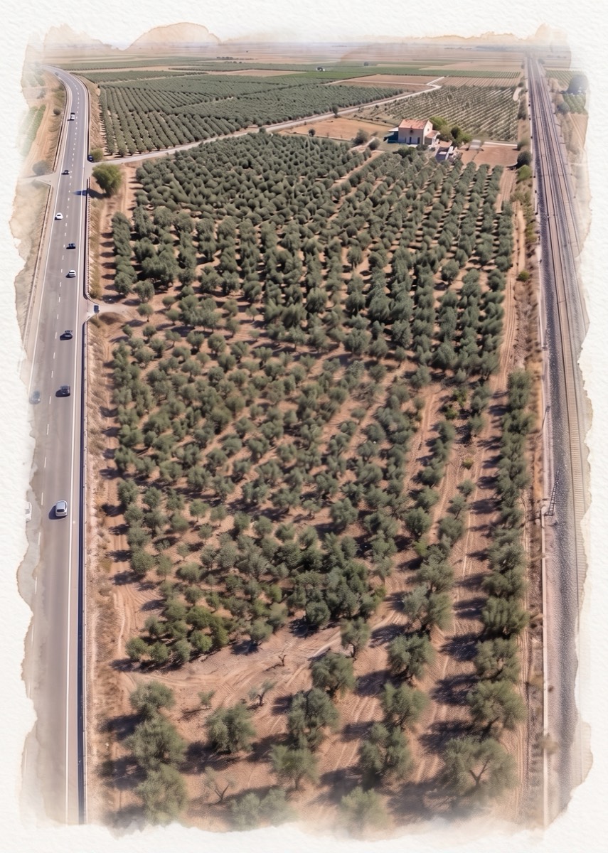 Olivar desde el aire